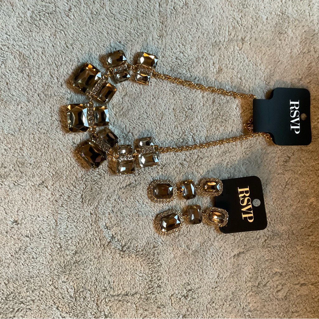 3 For 1 Silver Necklace Earrings